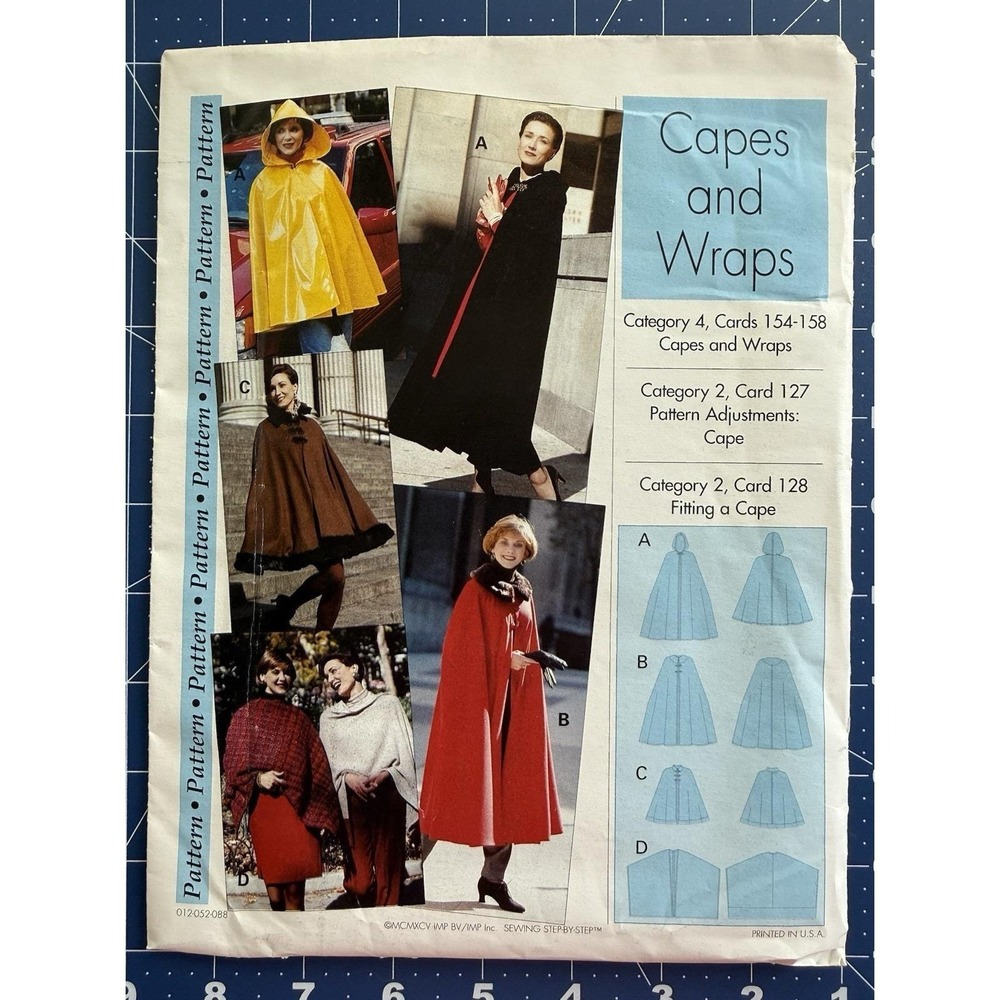 Sewing Step by Step Capes & Wraps Pattern‎ Size 4-22, XS-XL Uncut FF